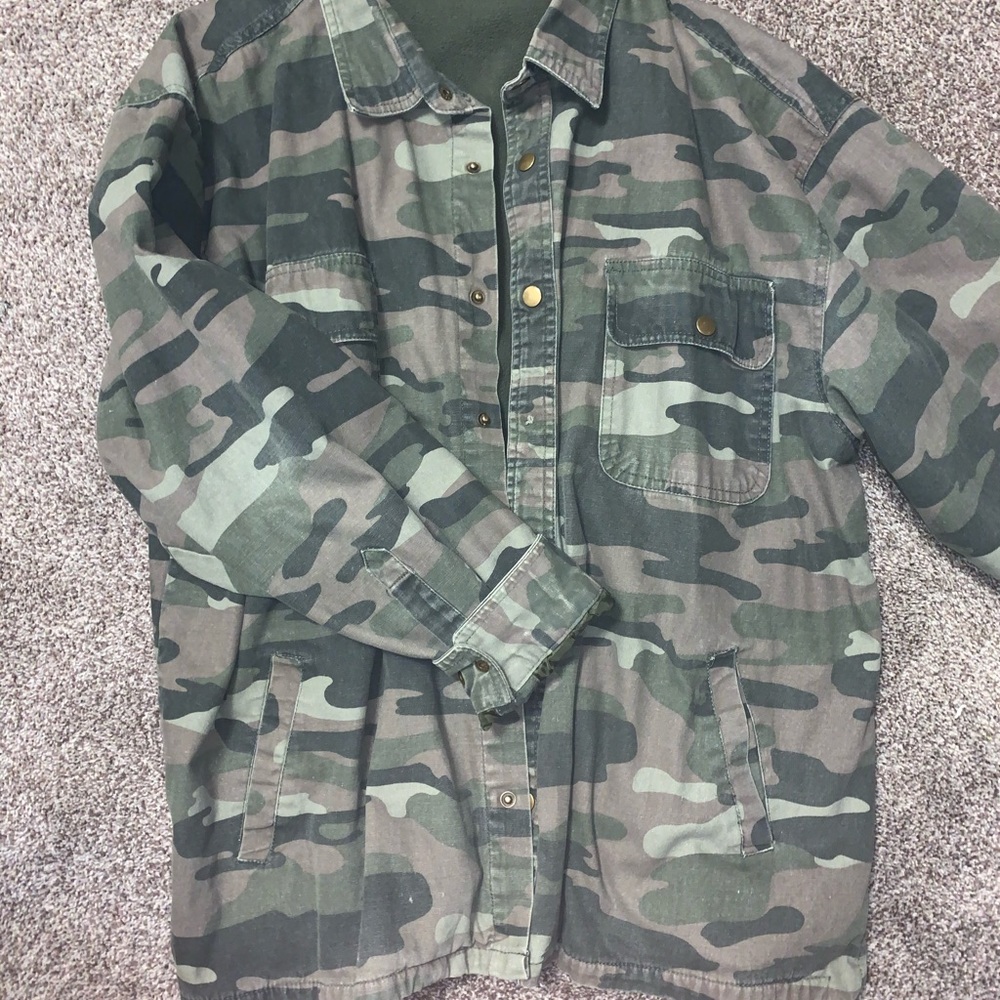 Oversized camo jacket